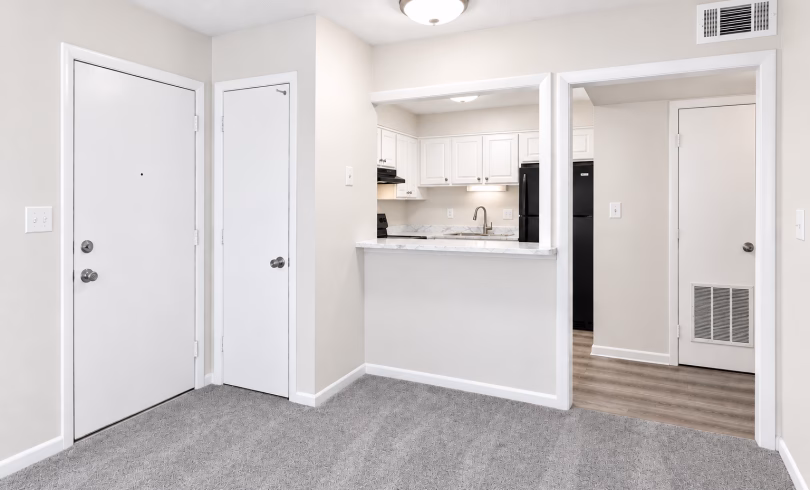 Heath St 1 bed LR to Kitchen